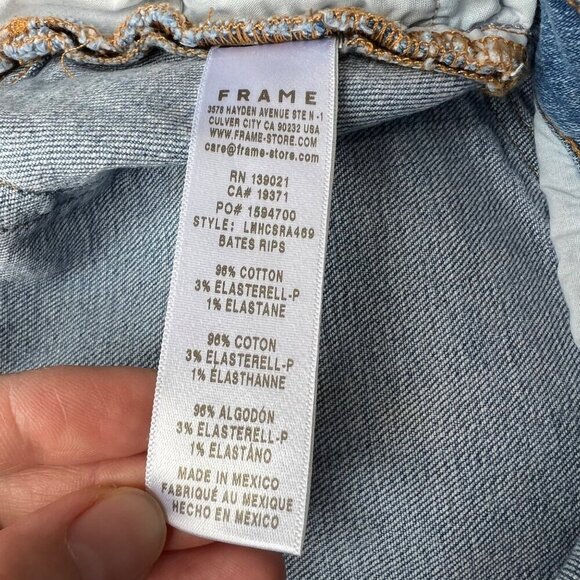 FRAME L’Homme Cutoff Denim Shorts, Size 36 N61 - Picture 9 of 10